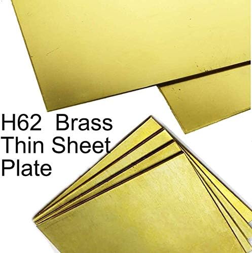 Месинг лист месинг лист златен филм Фолија плоча H62 DIY експеримент Дебелина од 0,3мм, ширина 300мм, долг 500мм/19. 68inch 1