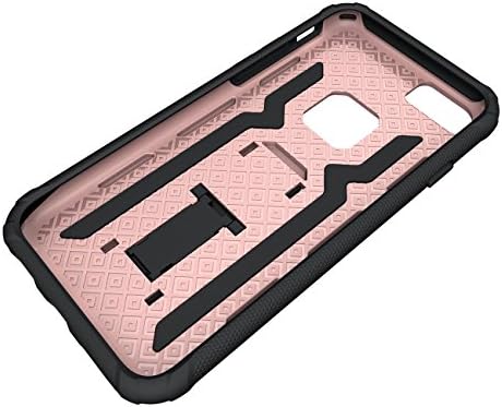 iPhone 7 Plus Case со Kickstand од Zamonis | iPhone 6/7/8 плус случај со Kickstand, тешки солиден TPU двоен слој за Apple iPhone 6
