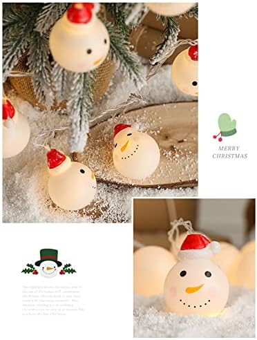 Божиќно предводена светлина, приврзоци за снежни светла Декорани украси за новогодишни елки, големи висечки божиќни украси