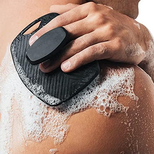 Овална силиконска четка за туширање, преносен wallиден монтиран силиконски шампон четка, четка за туширање со висечка дупка.