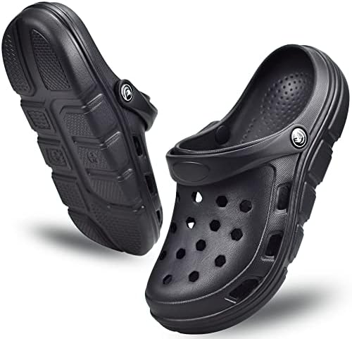 ПИМИО Градински затнувања за жени и мажи, се лизгаат на работни чевли со лак поддршка, женски мажи за брза вода чевли обични сандали,