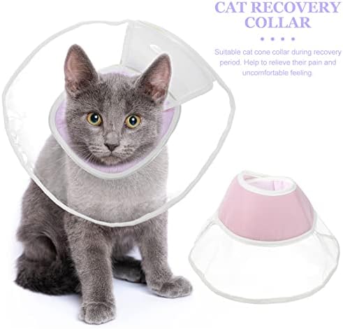 Ipetboom Cat Cone Заштита за обновување ПЕТ Конус Пластика елизабетан јака мека постепена е-јака анти-била за лекување на рана заздравување