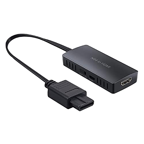 Нова поддршка за конвертор на N64 HDMI 16: 9/4: 3 конверзија, N64 во HDMI конвертор компатибилен со Nintendo 64/Cube Game/SNES