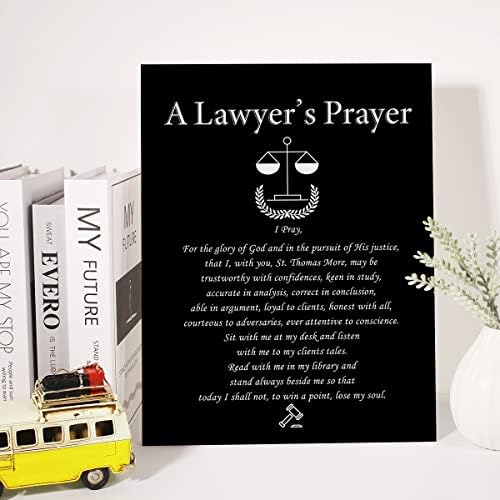 Инспиративен цитат платно wallидни уметности Адвокати молитва платно печати позитивно адвокатско сликарство, адвокатска канцеларија,