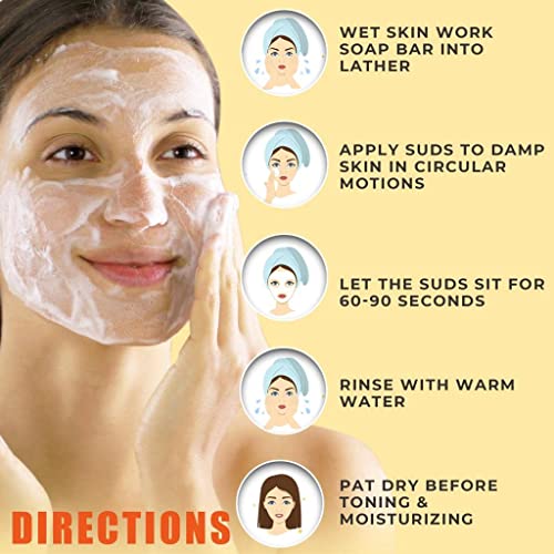 10% Сулфур Сапун Чистење бар За Лице &засилувач; Тело - Сите Природни Чистење На Лицето За Акни, Мрсна Кожа – Лекување На Кожата Мешавина На