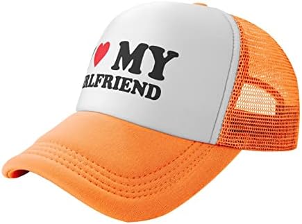 Јас го сакам срцето мојата девојка капа Унисекс Кај на камиони за возрасни прилагодливо капа за возрасни класични капачиња за риболов