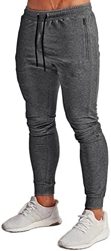 Gymelite машки салата џогерски тренинзи панталони атлетски џогер џемпери за џемпери со обичен тренинг со џебови со патенти