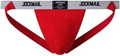Iius JockStrap Бикини брифи за мажи атлетски поддржувачи брифинзи перформанси удобни џок -ленти гаќички со торбичка атлетска долна облека еластична