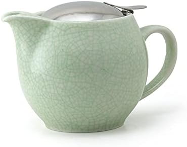 Zerojapan BBN-02 Universal чајник за 3 лица, занаетчиска серија на боја на пукнатини, ACGN Artisan Green, 5,9 x 3,9 x 3,9 инчи