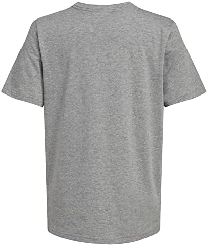 Голови на памучно поле за кратки ракави на Адидас Бојс, графичка маица со маица
