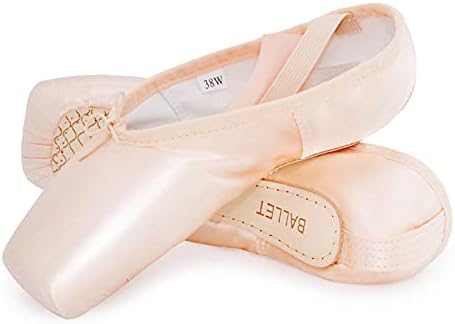 Ijonda возрасни балетски чевли за девојчиња и жени со влошки за пети и торба за мрежи