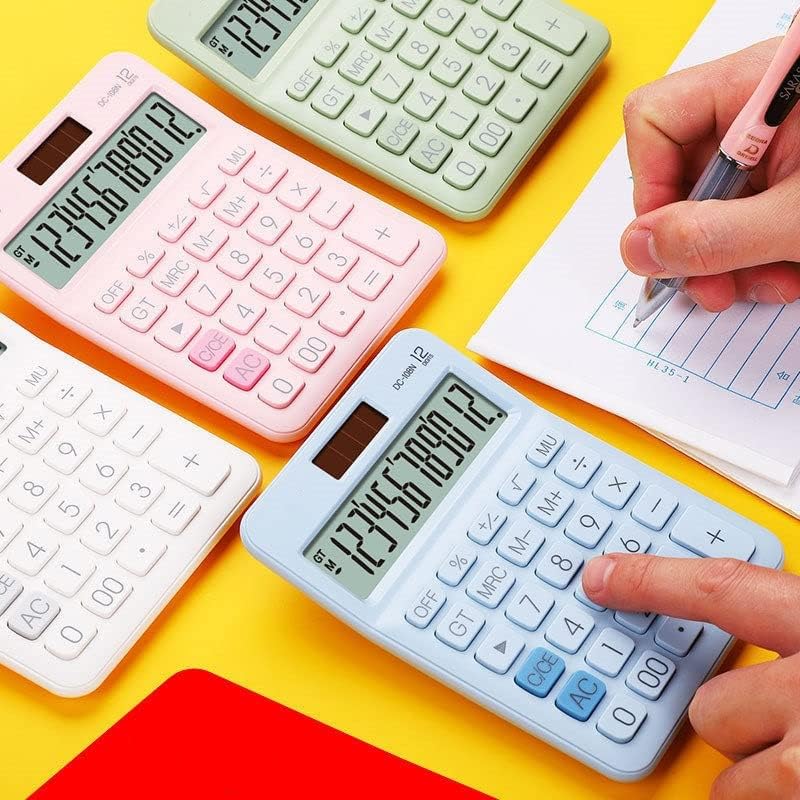 Quul 12 цифра биро соларна мини калкулатор Биг копчиња Алатка за финансиско сметководство за ученици од училиште Мали комерцијални материјали