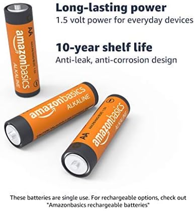 Основи на Амазон Основи Алкална батерија Комбо пакет | АА 48-пакет, ААА 36-пакет