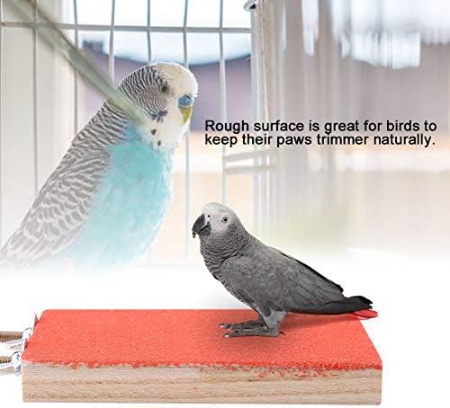 Oumefar Шарена птици Перч стојат платформа за папагали Игралиште шепа за мелење чисти вежби играчки за папагал хрчак верверица