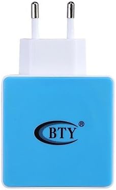 Bty M531 Универзален двојно полнач за адаптер за напојување со напојување со AC - сина + бела