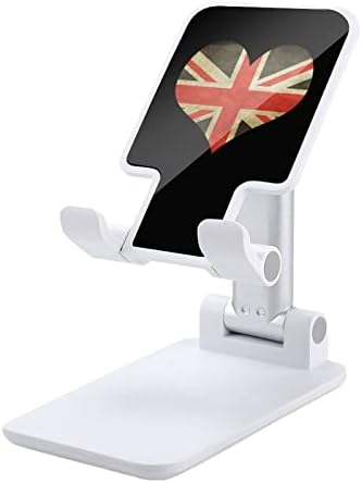 Знамето на Англија знамето за преклопување на десктоп мобилен телефон, преносен прилагодлив штанд за додатоци за патување