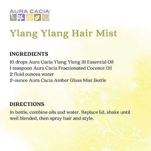 Aura Cacia чиста ylang ylang III есенцијално масло | GC/MS тестиран за чистота | 15 ml | Каранга Одората