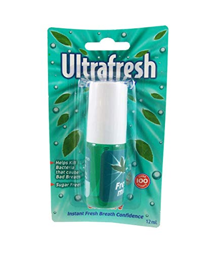 Mg Ultrafresh Spray Spray Fresh Mint 12ml -Helps спречете лош здив и ја остава устата да се чувствува веднаш чиста и минијатурна свежа