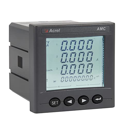 Acrel AMC96L-E4/KC Трифазен дигитален мерач на електрична енергија, 4 датотеки со трифазен амперметар на метар