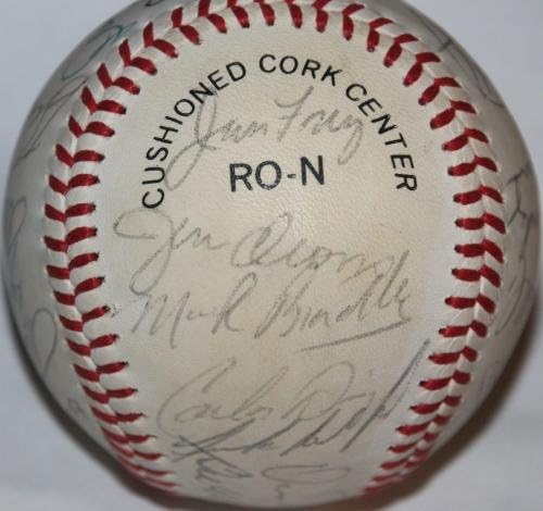 Потпишан 1983 Њујорк Метс Тим Бејзбол Јса 25 Сигс Јагода Сивер + Автограмирани Бејзбол Топки