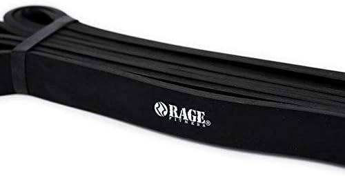 Rage Fitness Повлечете го опсегот за помош, опсег за мобилност, лента за истегнување, опсег за напојување, идеален за обука за отпор