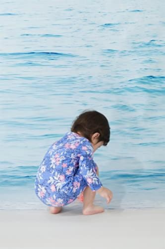 Костим за капење на бебето на Umelok Baby Girls Full Zip UPF 50+ Сонце заштита за пливање за пливање осип на осип пливање костум за