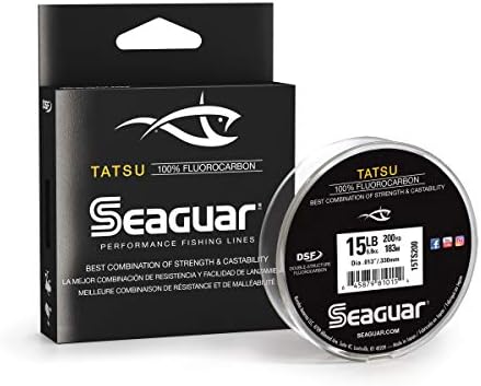 Seaguar Tatsu, силен и еластичен, премија, риболов линија за перформанси на флуорокарбона, практично невидлива