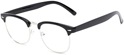 Читатели читатели.com Читање очила: etет сетер, метален стил на веѓа за мажи и жени - црна, 2,00
