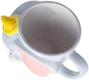 Сребрен Бафало Дизни Дамбо лице 3Д извајана керамичко кафе, 23 унци