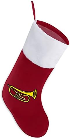 Труба Божиќно порибување Божиќно дрво камин виси чорапи со кратка кадифен манжетна за украсување за домашна забава