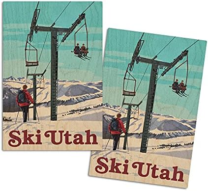 Ски Јута, скијање на скијање на дење на скијање од дрво