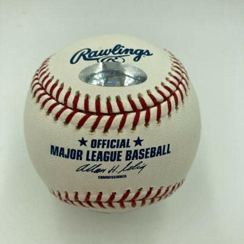 Прекрасен Хенк Арон потпиша официјален бејзбол на мајор лига со Штајнер Коа - Автограмирани бејзбол