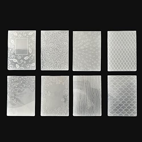 Rainmae 8 парчиња втиснување папки DIY занаетчиски образец матрик срце втиснување машина шаблони за хартија картичка лента