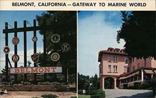 Белмонт, Калифорнија - Портал кон морскиот светски Белмонт Калифорнија Оригинална гроздобер разгледница