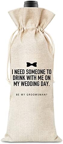Подарок за предлог за младоженци, ми треба некој да пие со мене на денот на мојата свадба: Биди мој младоженец, подарок за венчавки,