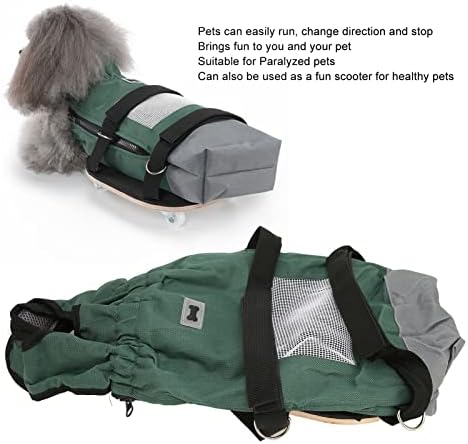 Скутер за одење на кучиња PSSOPP, здив Оксфорд ткаенина миленичиња влечење торба Скутер стабилна миленичиња инвалидска количка за
