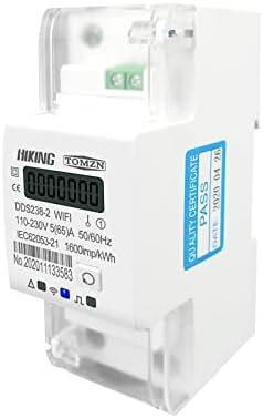 Unnуниу Туја единечна фаза 65А DIN Rail WiFi Smart Energy Temer Timer Monitor Consumption Consumant Moniter KWH Meter Wattmeter