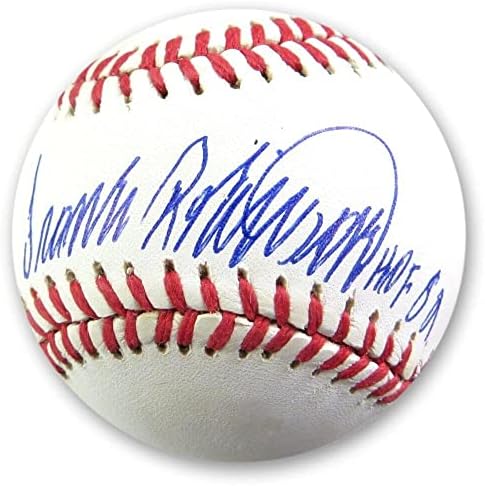 Френк Робинсон потпиша автограмиран NL Бејзбол Синсинати Црвените HOF 82 JSA AI97752 - Автограмски бејзбол