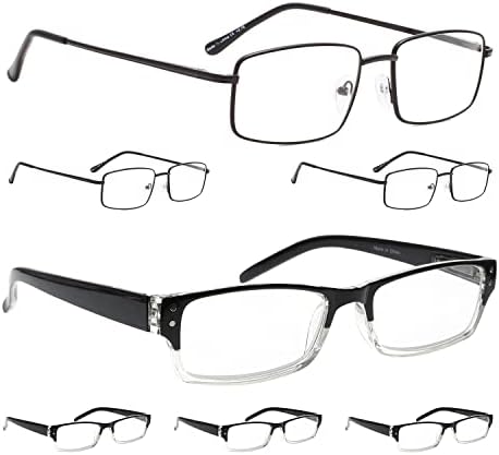 ЛУР 3 Пакувања Метални Очила За Читање + 4 Пакувања Класични Очила За Читање