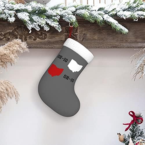 Вејмај ох-io Држава Божиќно порибување 18 инчи Божиќ што виси чорап класичен празник за украсување чорапи