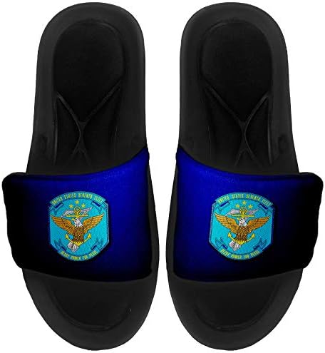 ExpressitBest Pushioned Slide -On сандали/слајдови за мажи, жени и млади - 3 -та флота на морнарицата на САД