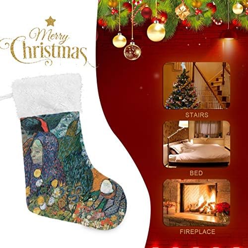 Меморија на Пимилагу ван Гог за градината во Етн Божиќни чорапи 1 пакет 17,7 , виси чорапи за Божиќна декорација