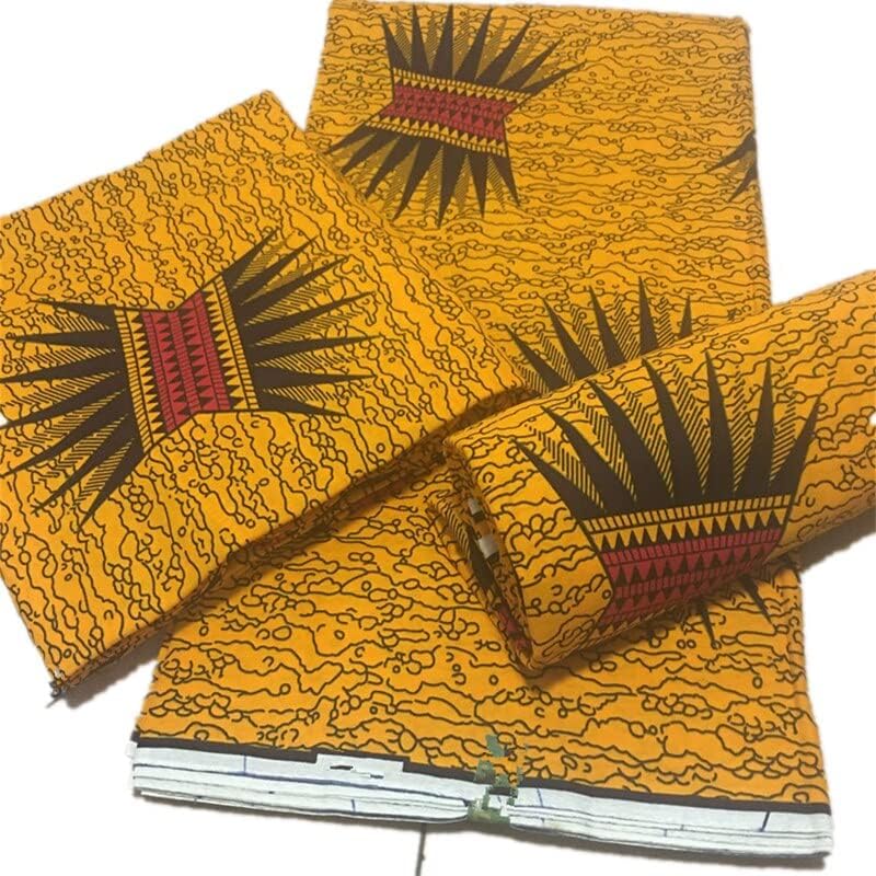 АМБРИК Анкара Печатење Обработена Африканска Ткаенина Вистинска Ткаенина Восок Ткиво Памук Африка Обвивка Ткаенина Шиење