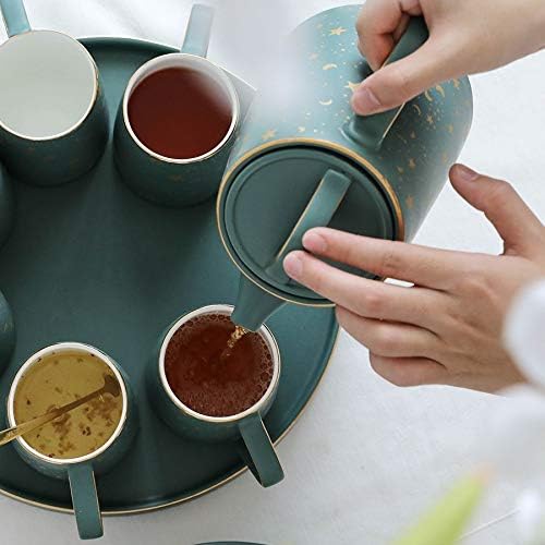Pdgjg керамика кунг фу чајник со послужавник еден чајник шест чаши и една лента кунг фу пат чај чаша рачно изработена чаша за