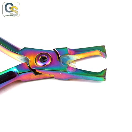G.S сет од 5 мулти титаниум боја на заградувач на виножито за отстранување на држачи за заградувачи на правото на право на ортодонтски