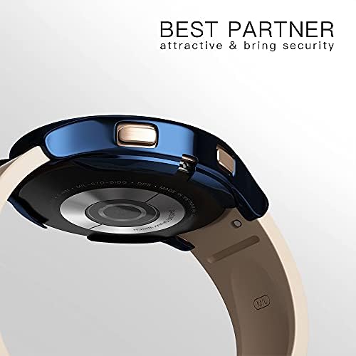[2PACK] Awinner Компатибилен за Samsung Galaxy Watch 4 Case Protector Case, браник полн околу заштитниот капак за Galaxy Watch4