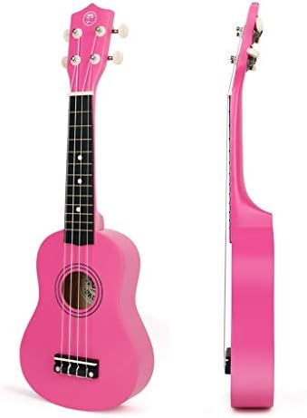 Mustar Soprano uculele Детска укулела за почетници - 21 инчи мала гитара укулела за деца деца за роденденски подароци за роденден, свирка