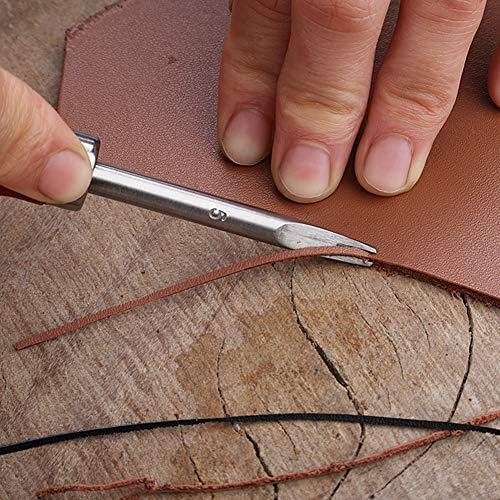 Алатка за безбедност на кожен едгер од дрво 1,0мм кожен раб, бејлер агол Егер со големина 3 алатка за кожа занаетчиски занаетчиски
