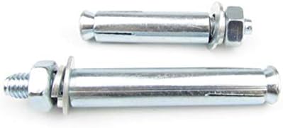 Завртки 10 парчиња M14 завртки од не'рѓосувачки челик дебели галванизирани завртки за отекување завртки за завртки од 100мм