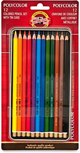 Кох-и-нор Поликолор цртање молив сет, 48 разновидни бои во калај, по 1 секој